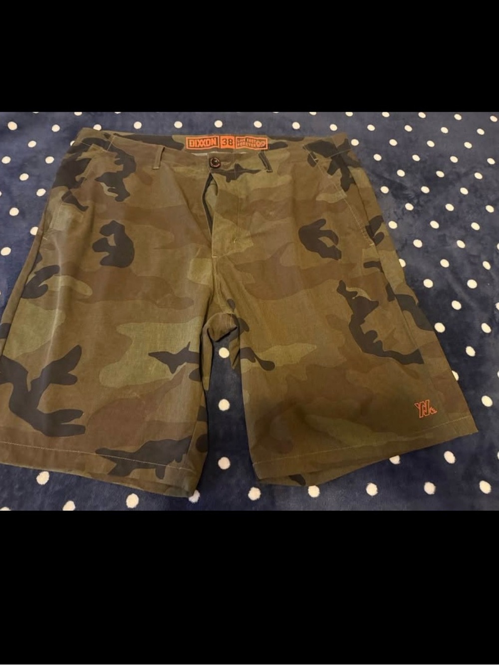 DIXXON Men's Camo Shorts in Green and Black